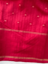 Semi silk saree with retta pettu borders  MTS455 DarkPink