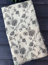 NetKota embriodery saree  MSH119 Black & White