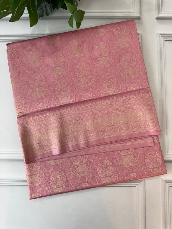 Premium Pastel soft silk Saree - MKP983 Pastel Pink