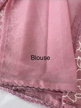Georgette saree with embroidery work MSG456