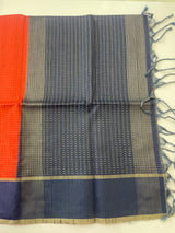 Semi silk saree with zari weaving  MSG6161