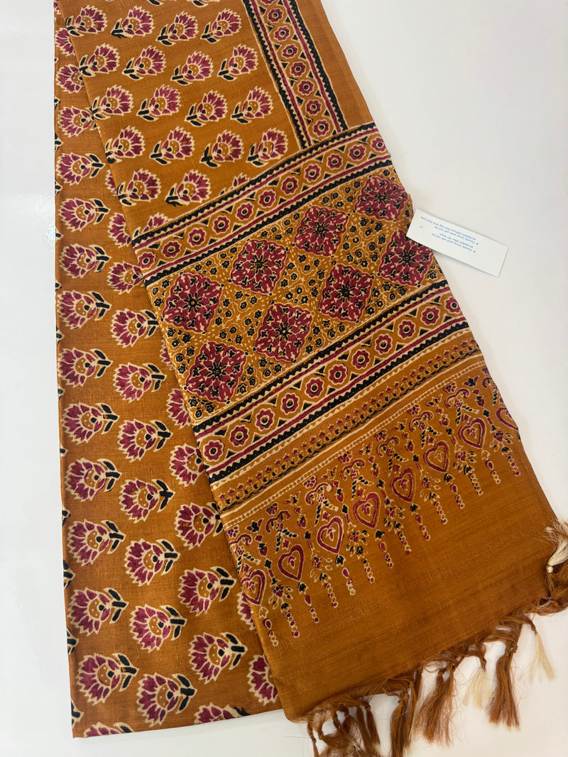 Printed soft crepe silk sarees MS5432