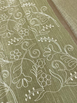 Tissue Silk embriodery saree MS49888