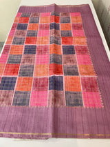 Semi soft Matka silk saree with borders MSS599