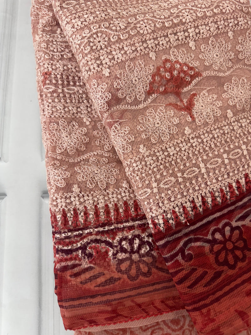 Kota silk heavy embroidery saree SFNIIT
