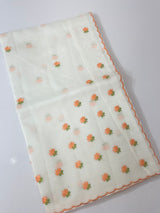 NetKota saree with embroidery MS6868 -Peach