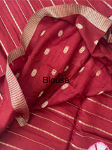 Banarasi Weaving Dola Silk Saree MS7611 Maroon