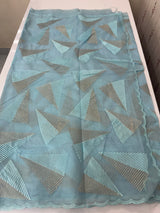 Semi organza saree with thread work - MSH931 DustyBlue
