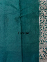 Banarasi viscose Georgette saree MKGS611 - Pink to Green