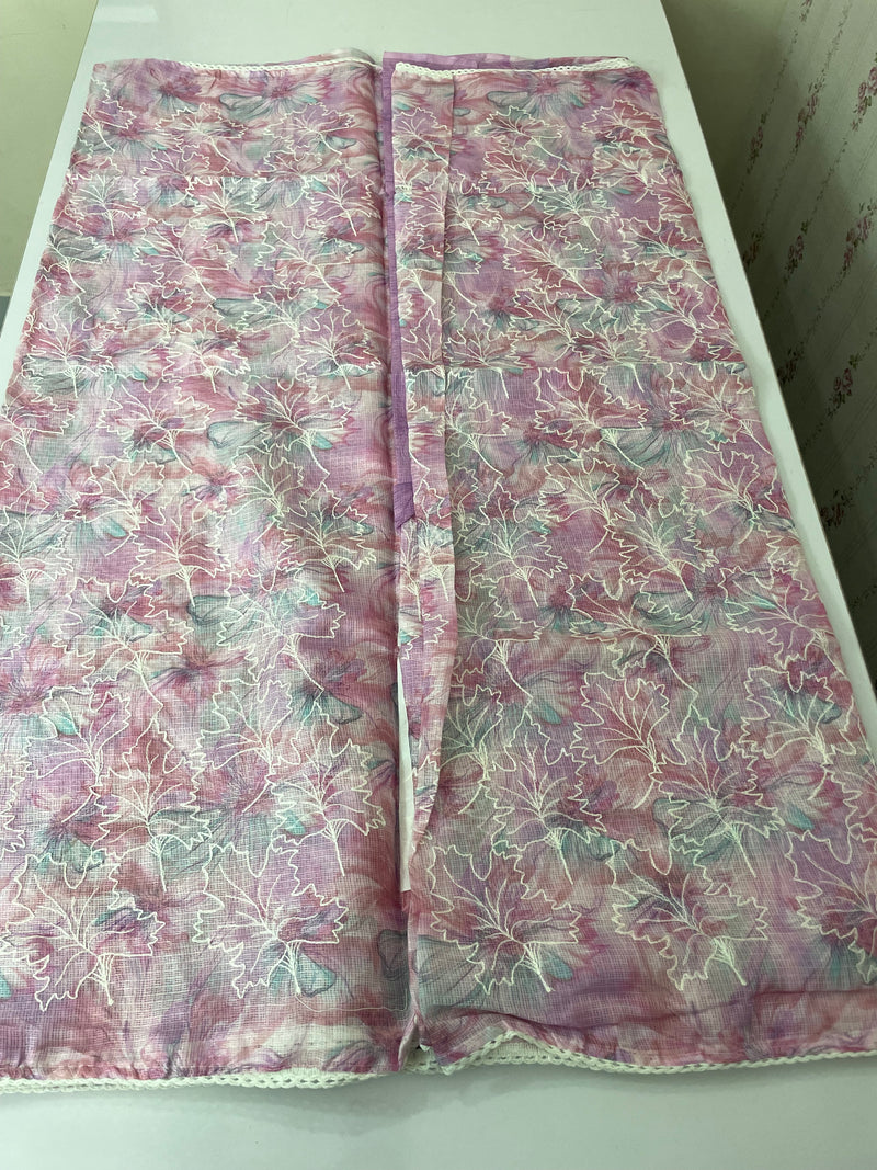 Soft kota checks saree with embroidery SVPSSR