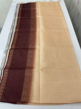 Semi silk saree with contrast borders MSS433