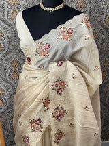 Soft kota silk saree with embroidery MSS678