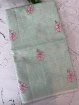 Netkota embriodery saree MS1495 PastelAqua