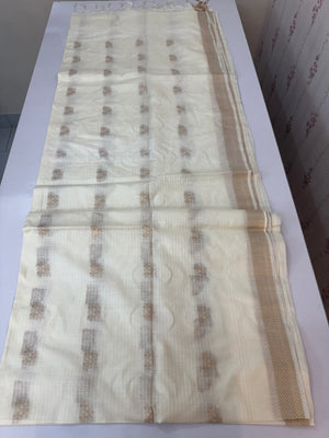 Soft blended tussar saree  MKT121 (9) - Offwhite