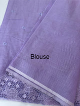Soft Silky kota saree with cutwork borders  MSH132 (2) Lavender