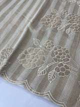 Tissue chanderi saree with applique work MSH175