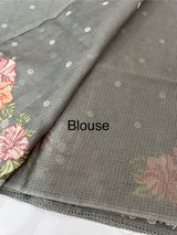 Silky kota embroidery saree MSK4333