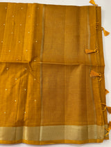 Tussar mix Semi silk saree with small buttas MSS8930