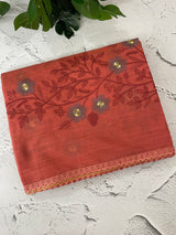 Soft silk cotton saree with embriodery MS8678