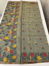 Jamdani silk Cotton Saree with thread work  MSJ790