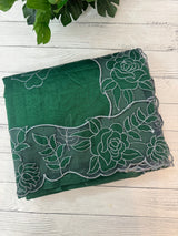 NetKota Applique work saree  MSH110- Green