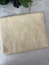 Tissue mix soft Organza saree with applique work MSCK38 Offwhite