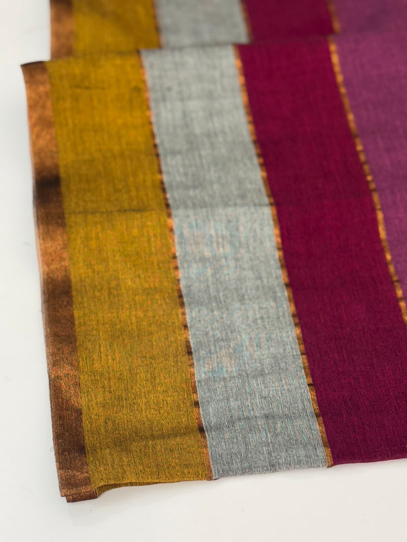 Rainbow Soft mulcotton saree MS4436