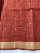 Tussar mix Semi silk saree with small buttas MSS8930