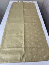 Butter silk saree with embroidery MTS569