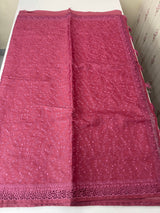 Cutwork Blended tussar saree with thread work MTS9078