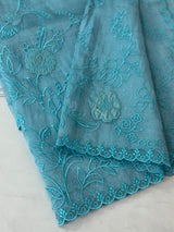Tissue Organza Applique work saree MS14053