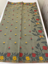 Jamdani silk Cotton Saree with thread work  MSJ790