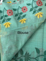 Jamdani silk Cotton Saree with thread work  MSJ787