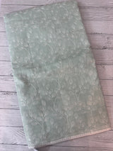 Kota cotton silk embriodery saree MS1455 - Pastel MintGreen