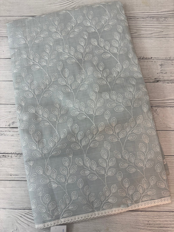 Kota cotton silk embriodery saree MS1455- PastelGrey