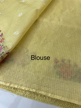 Silky kota embroidery saree MSK4333 - Yellow