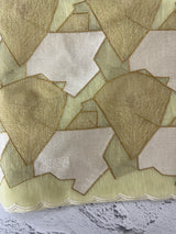 Jute Linen saree with zari & thread work MSH206 PastelGreen