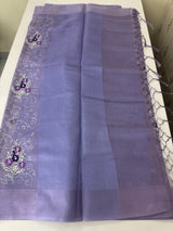 Tissue silk saree with embroidery MSH240
