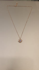 Elara 92.5 Rosegold Necklace EL221