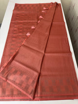 Premium Brocade Soft Silk Saree MS6788 - PeachPink