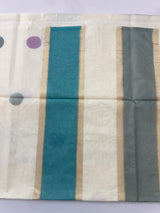 Semi chanderi saree with multi color polka dots- MSF334