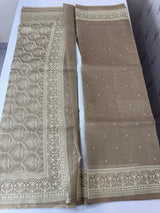 Tissue silk saree with Chikankari embroidery MTTS97(4)