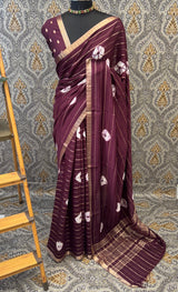 Banarasi weaving dola silk saree MS7611 DarkGreen