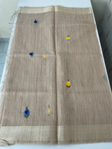 Soft Tissue linen Silk embriodery saree MS49876