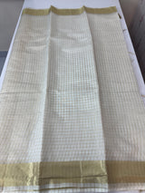 Semi organza saree with checks MOS8544