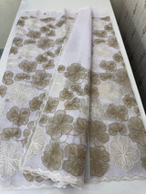 Jute linen saree with thread work MSH204