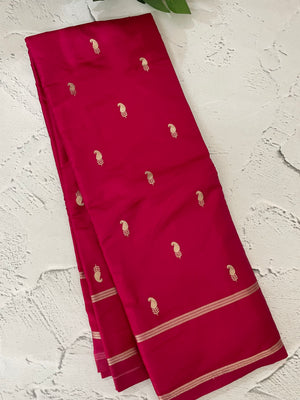 Soft Gachi silk saree with zari weaving MGH76