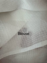 Soft kota checks saree with embroidery - SVTS29 white & red