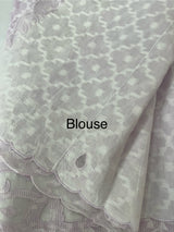 Kota Moonga saree with net applique borders MSH295 - Lavender