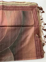 Semi soft tussar saree with Kanta work MSK654